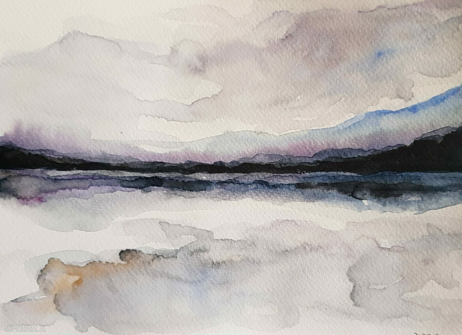 Pejzaż akwarela 24/18 cm - Paulina Lebida