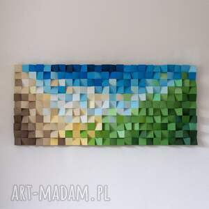 mozaika obraz drewniany 3d dl