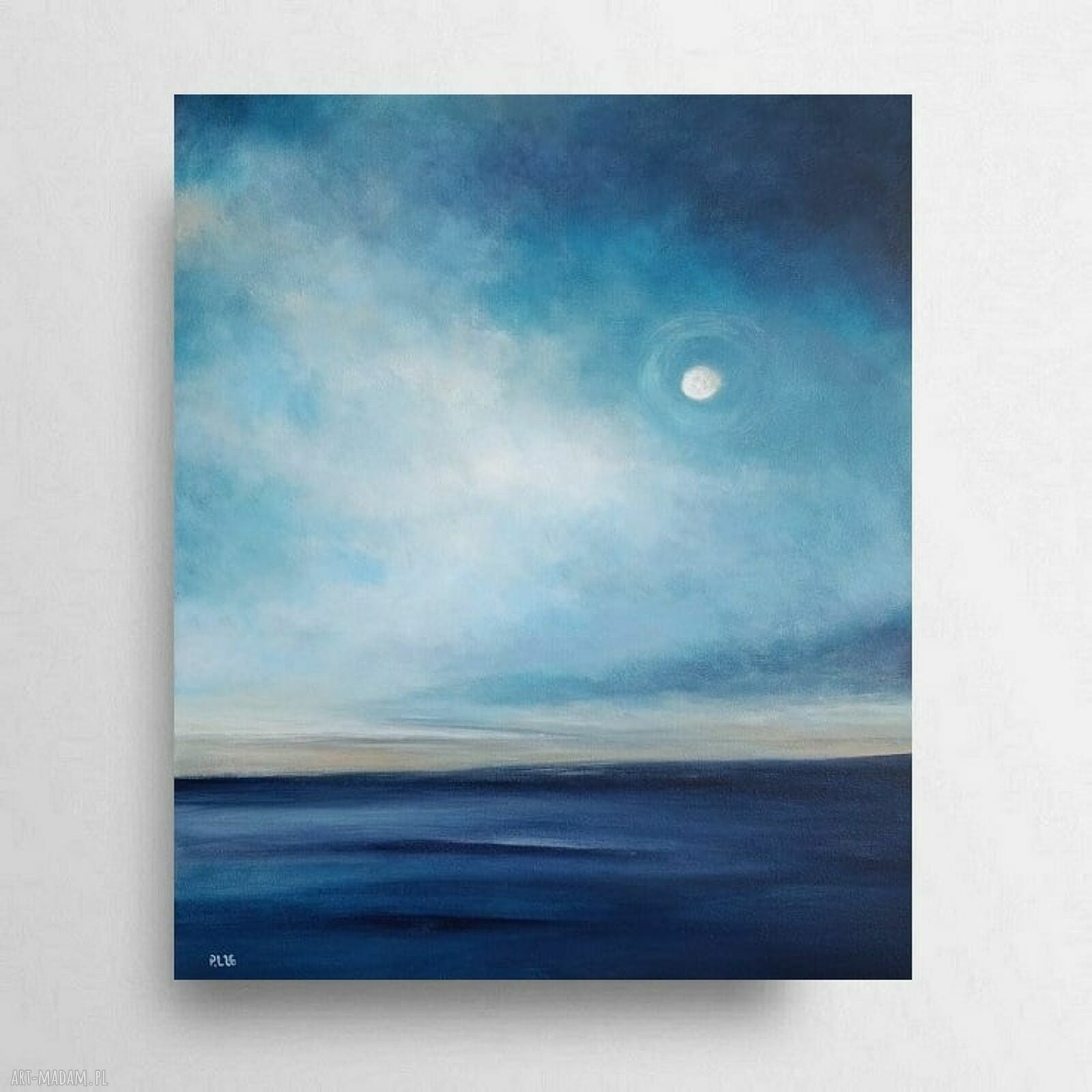 Pejzaż Nocą - obraz akrylowy na płótnie 60x50 cm gotowy do zawieszenia