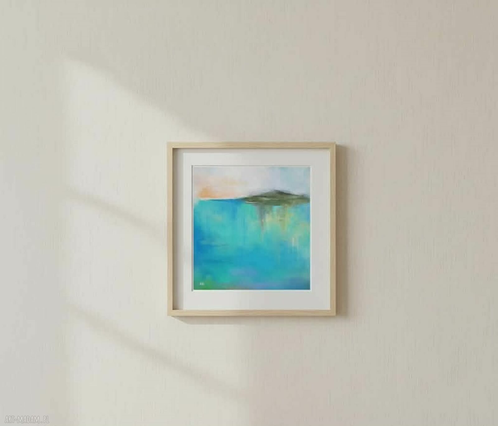 Pejzaż - ręcznie malowany obraz akrylowy 50x50 cm