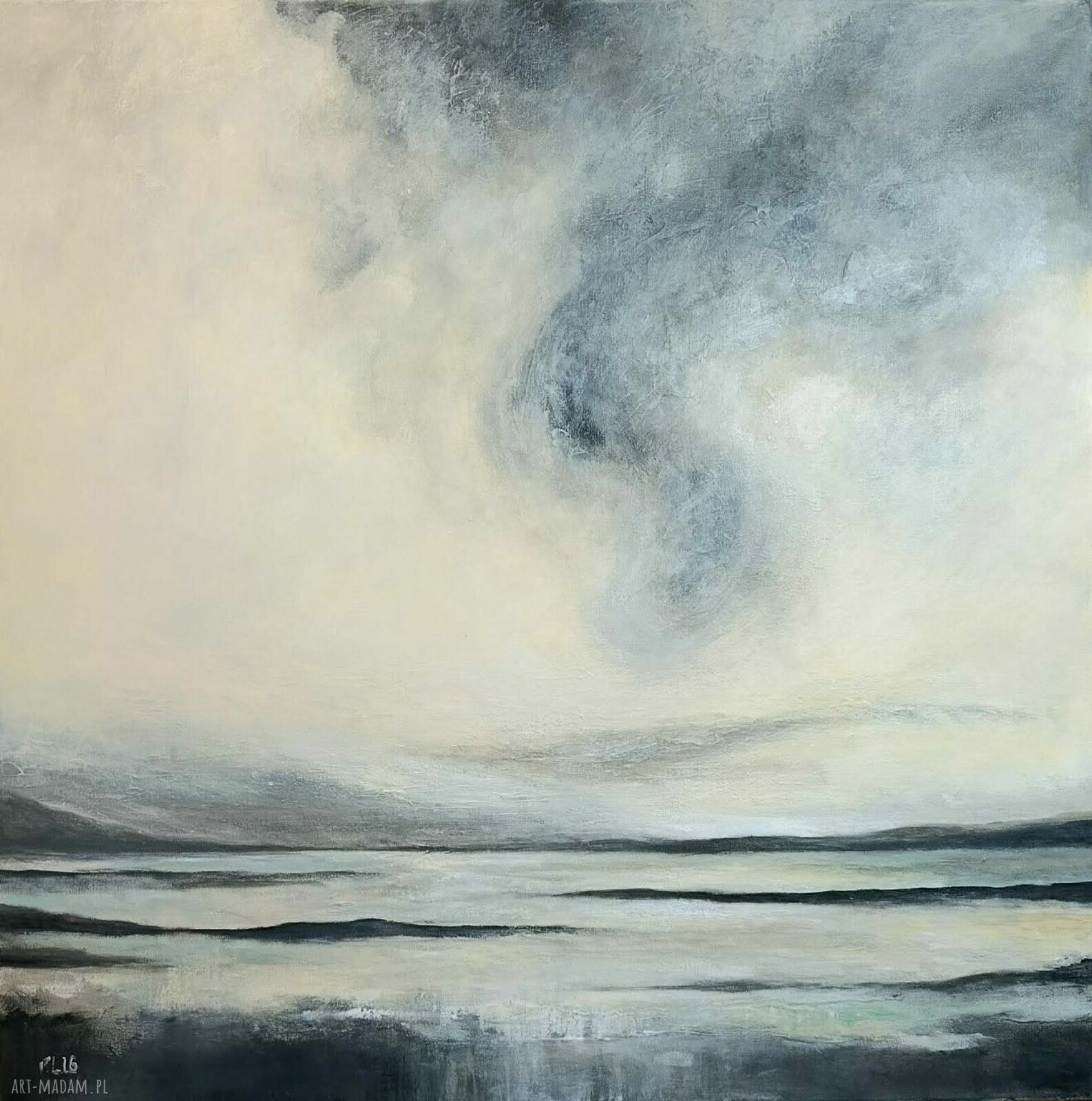 Pejzaż akrylowy na płótnie 60x60 cm