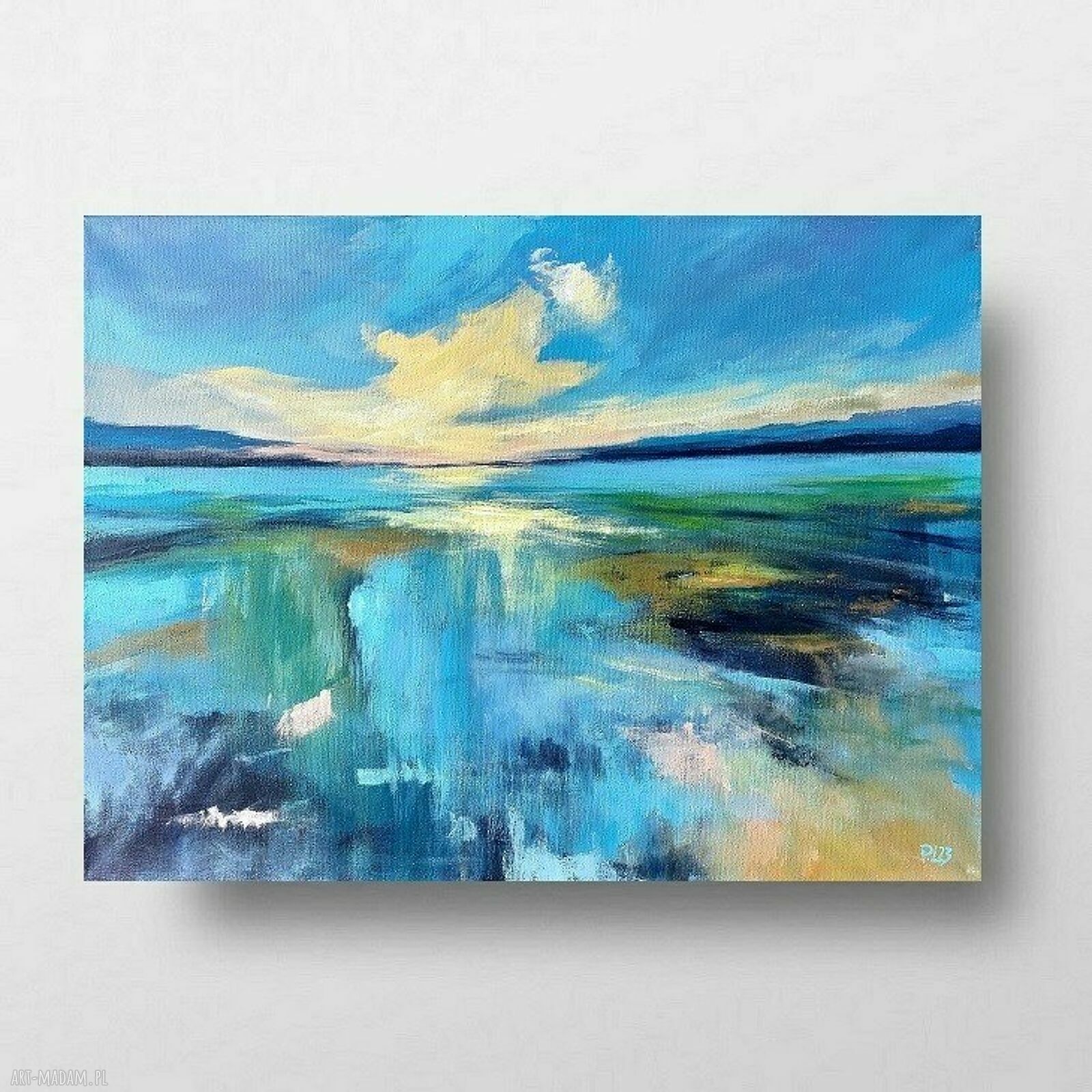 Pejzaż - obraz akrylowy 30x40 cm, sygnowany i gotowy do zawieszenia