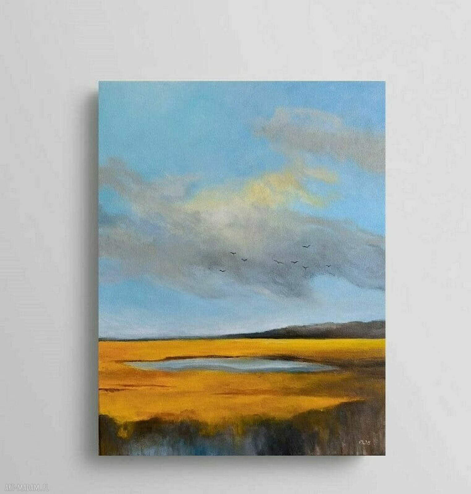 Pejzaż akrylowy na płótnie 50 x 40 cm