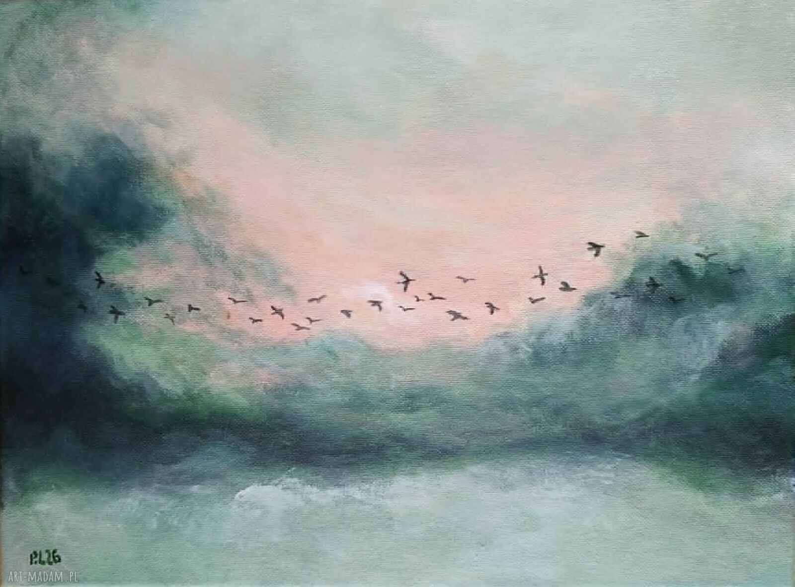 Pejzaż - obraz akrylowy 30x40 cm, gotowy do powieszenia