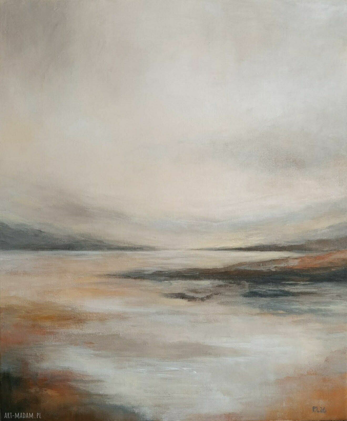 Pejzaż akrylowy 60x50 cm na płótnie - obraz Paulina Lebida