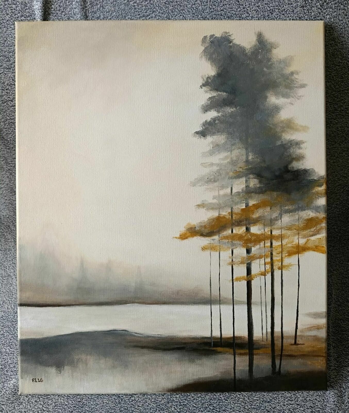 Pejzaż - obraz akrylowy 60 x 50 cm na płótnie, gotowy do zawieszenia