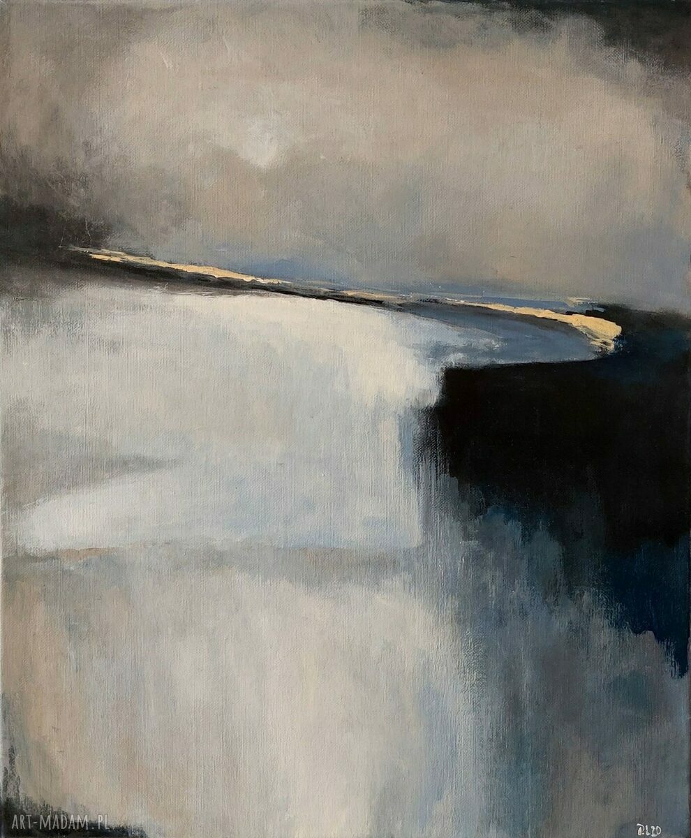 Pejzaż - obraz akrylowy 60x50 cm, ręcznie malowany (bez ramy)