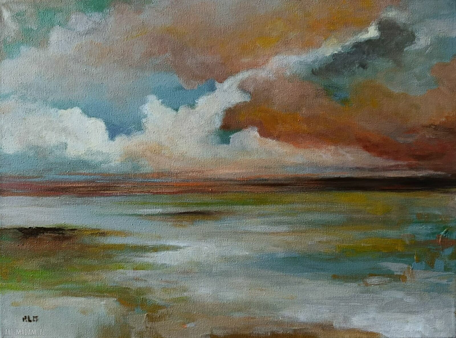 Pejzaż - obraz akrylowy 30/40 cm na płótnie, gotowy do zawieszenia