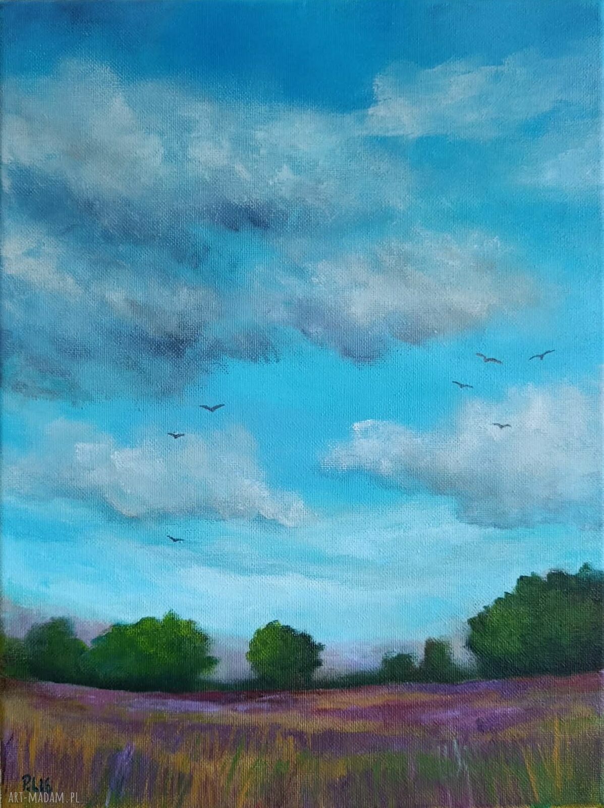 Pejzaż - obraz akrylowy na płótnie 40x30 cm