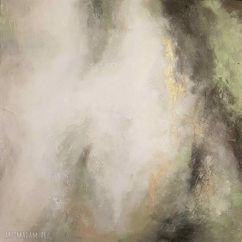 Pejzaż akrylowy 60x60 cm - autorski, sygnowany obraz na płótnie
