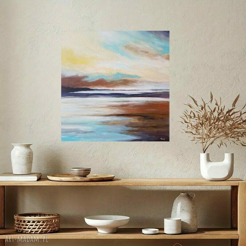 Obraz akrylowy pejzaż 50x50 cm na płótnie - gotowy do zawieszenia