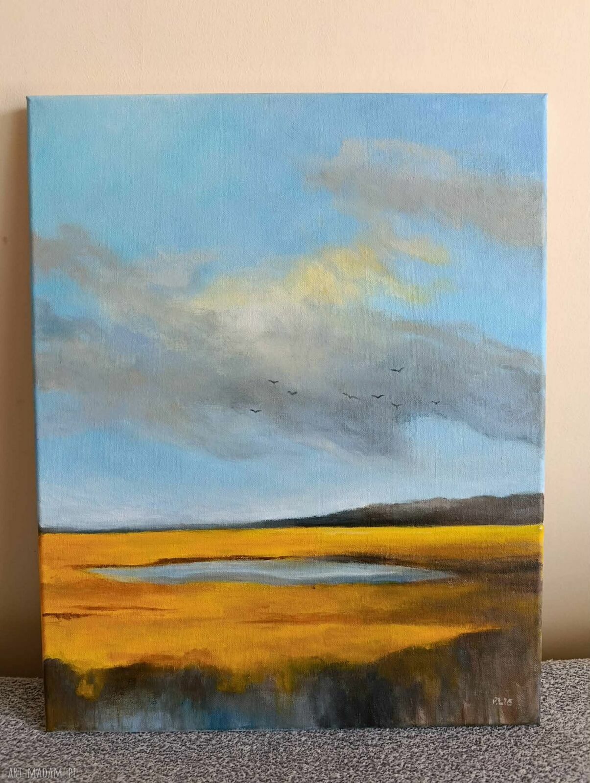 Pejzaż - obraz akrylowy 50 x 40 cm, gotowy do zawieszenia