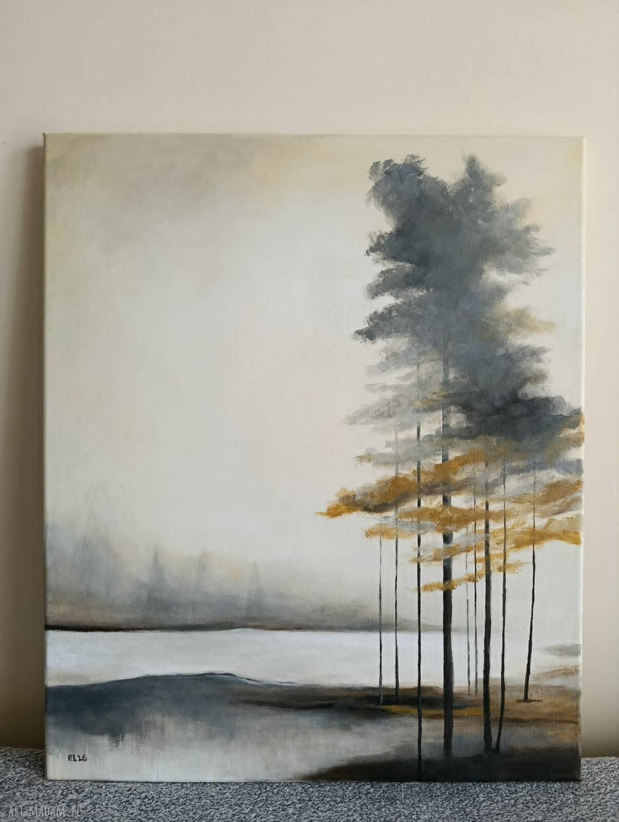 Pejzaż - obraz akrylowy 60 x 50 cm na płótnie, gotowy do zawieszenia