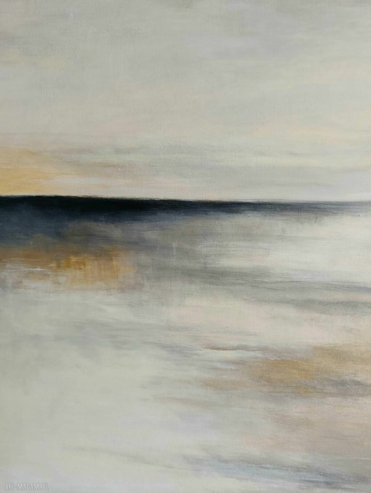 Pejzaż - ręcznie malowany obraz akrylowy na płótnie 70x50 cm