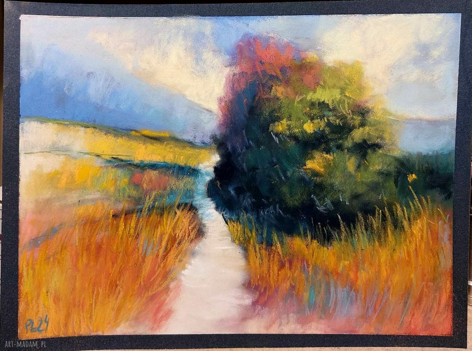 Pejzaż - praca w formacie 18/24 cm