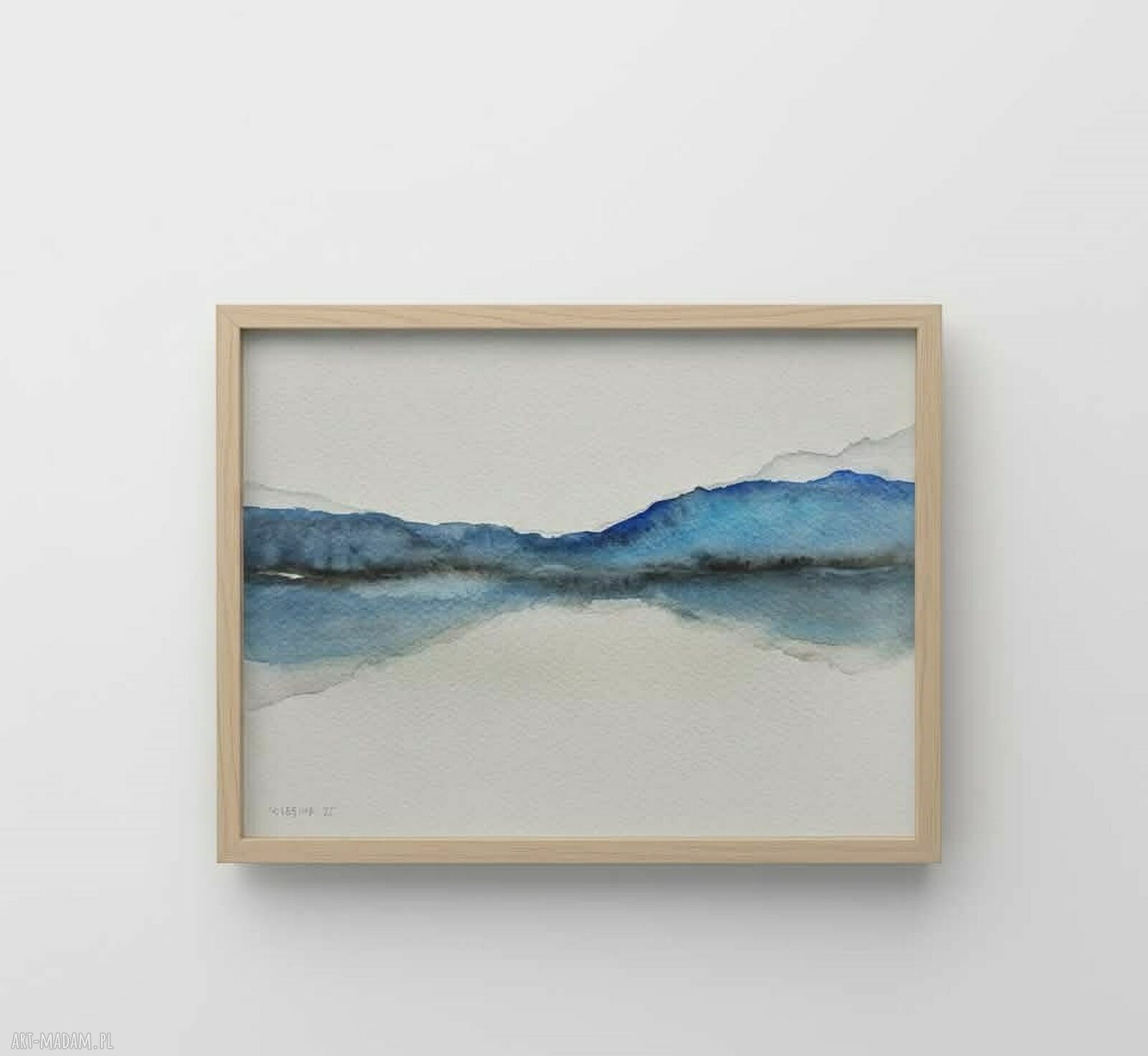 Pejzaż - oryginalna akwarela 18/24 cm bez ramy
