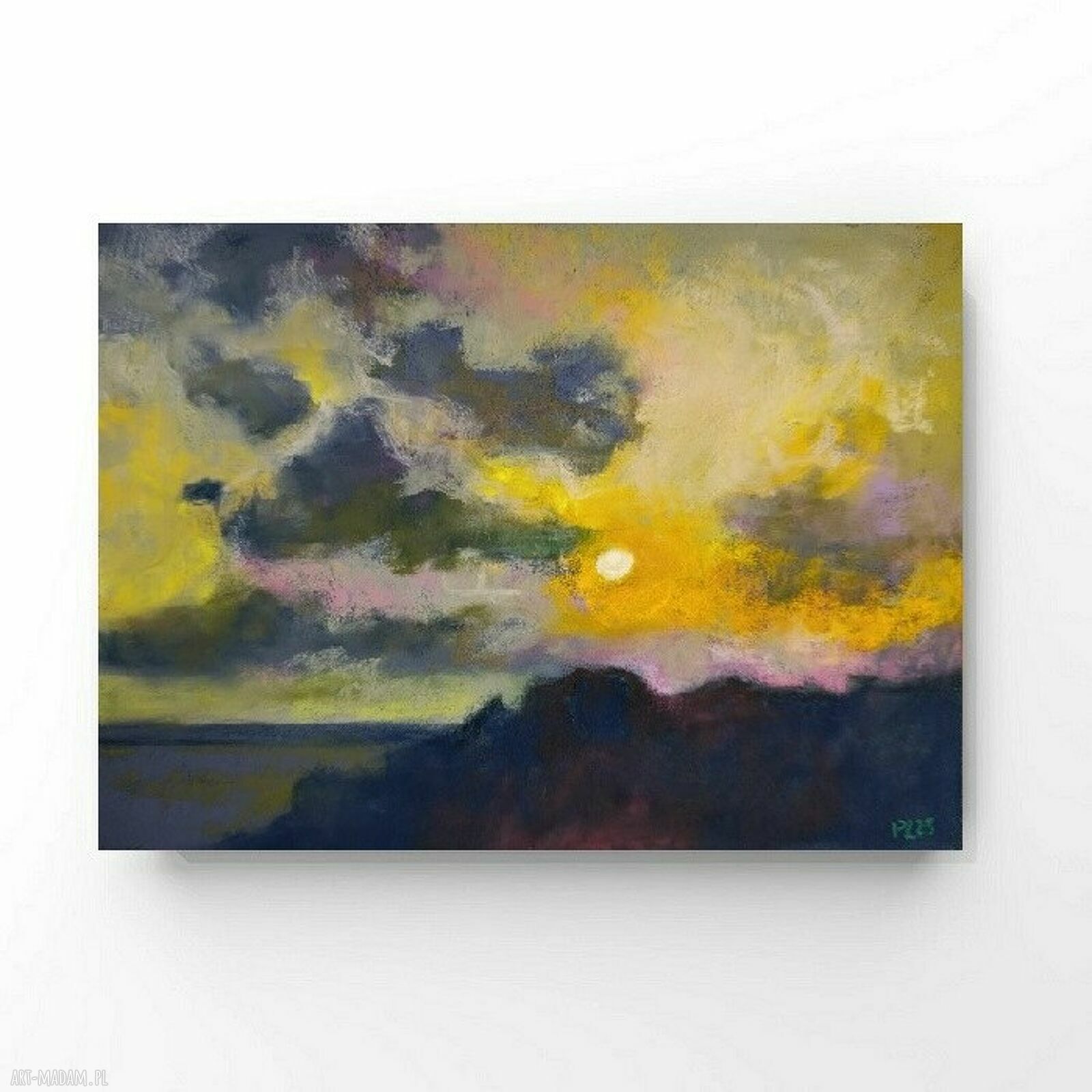 Pejzaż w pastelach suchych - format 18x24 cm