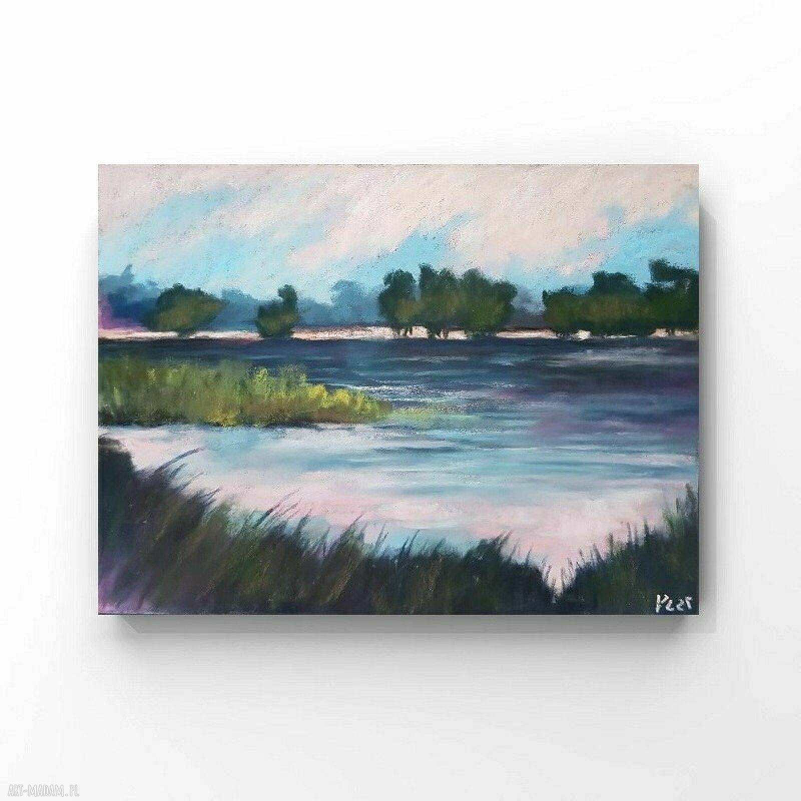 Pejzaż w pastelach suchych 18x24 cm