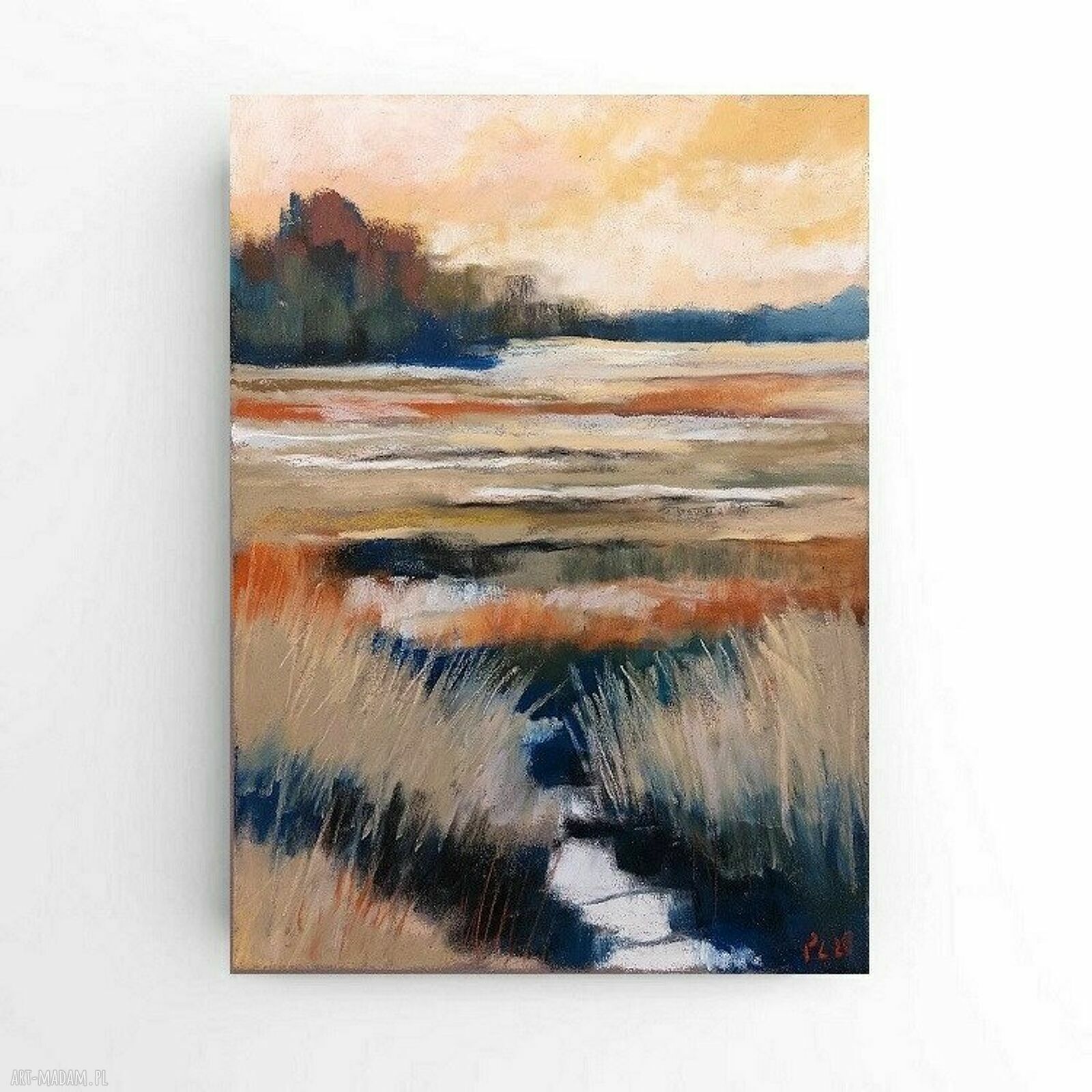 Pejzaż w pastelach suchych 24 x 18 cm - Paulina Lebida