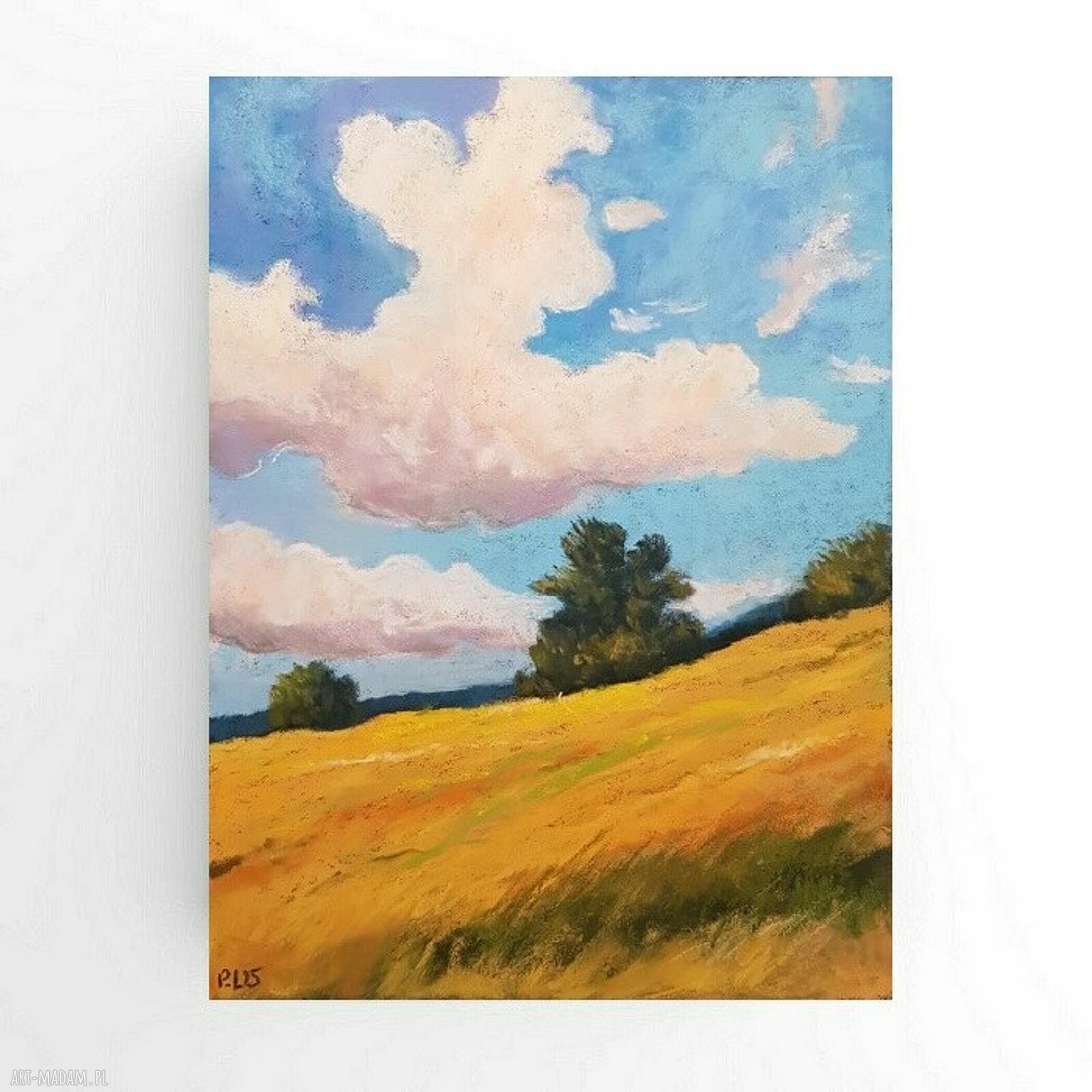 Pejzaż w pastelach suchych - format 24 x 18 cm
