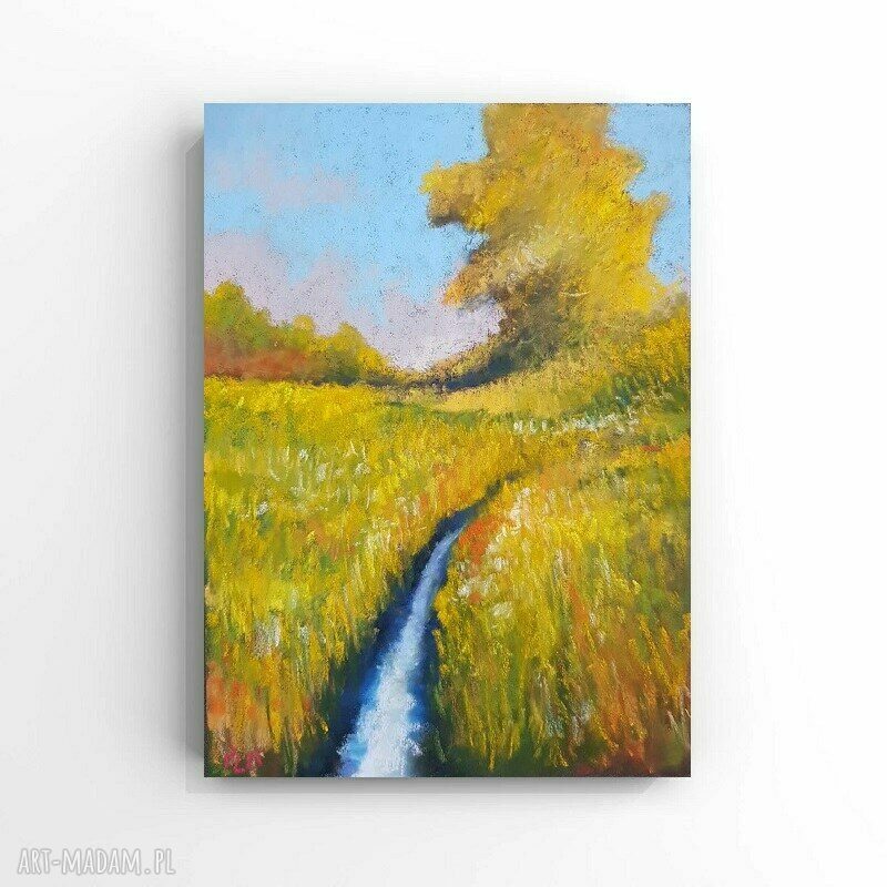 Pejzaż 24x18 cm w pastelach suchych - Paulina Lebida