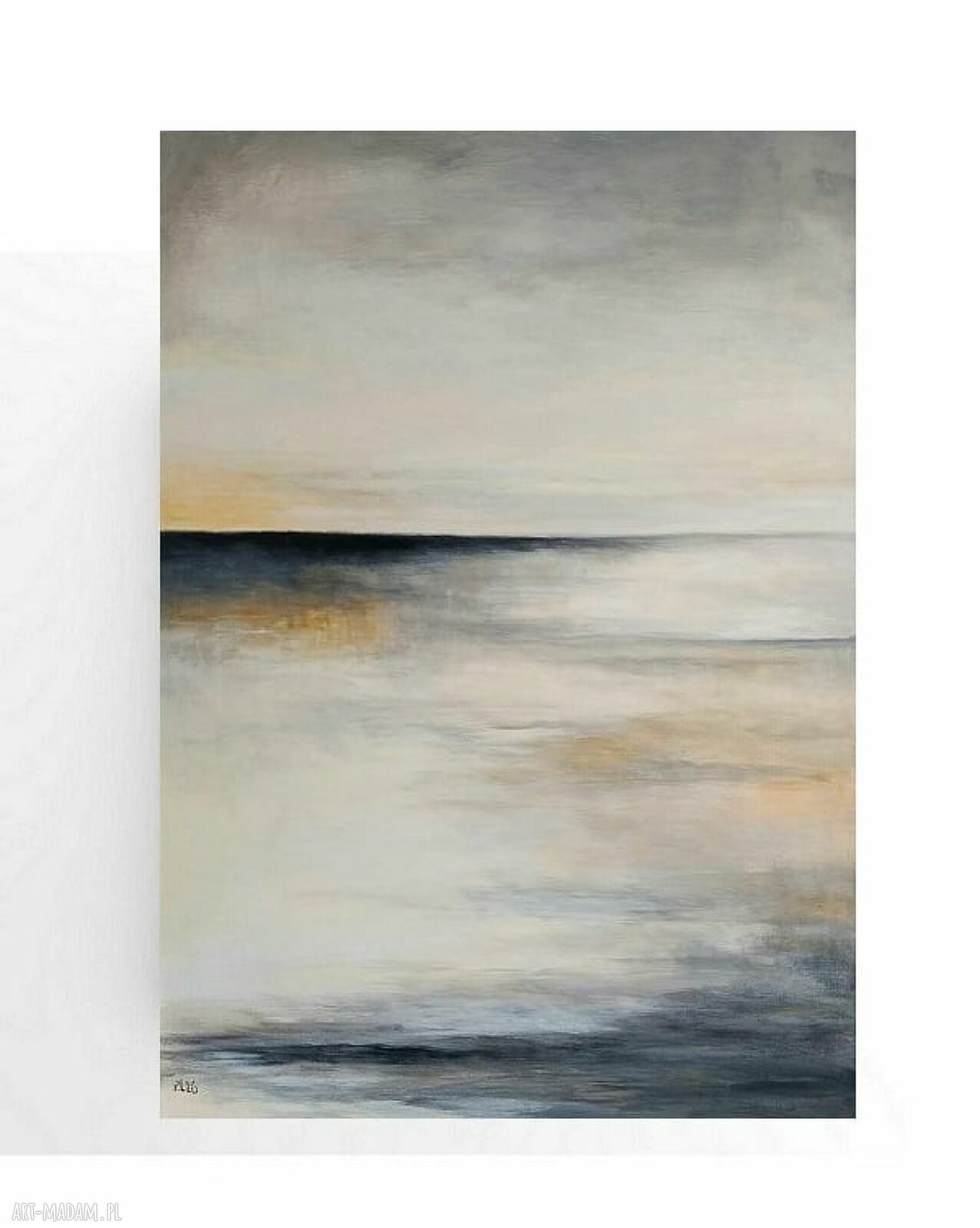 Pejzaż - ręcznie malowany obraz akrylowy na płótnie 70x50 cm