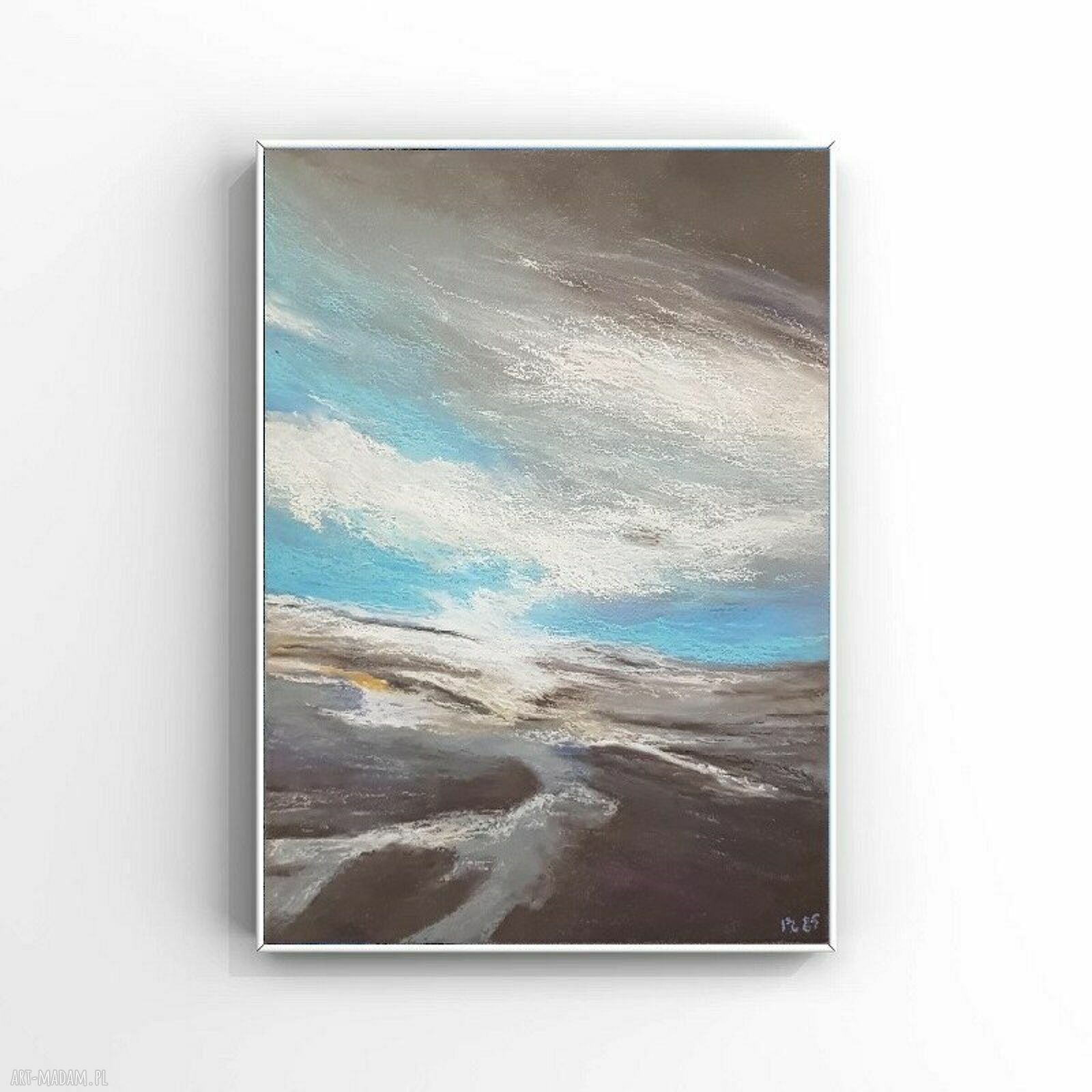 Pejzaż A4 w pastelach olejnych - rysunek Paulina Lebida
