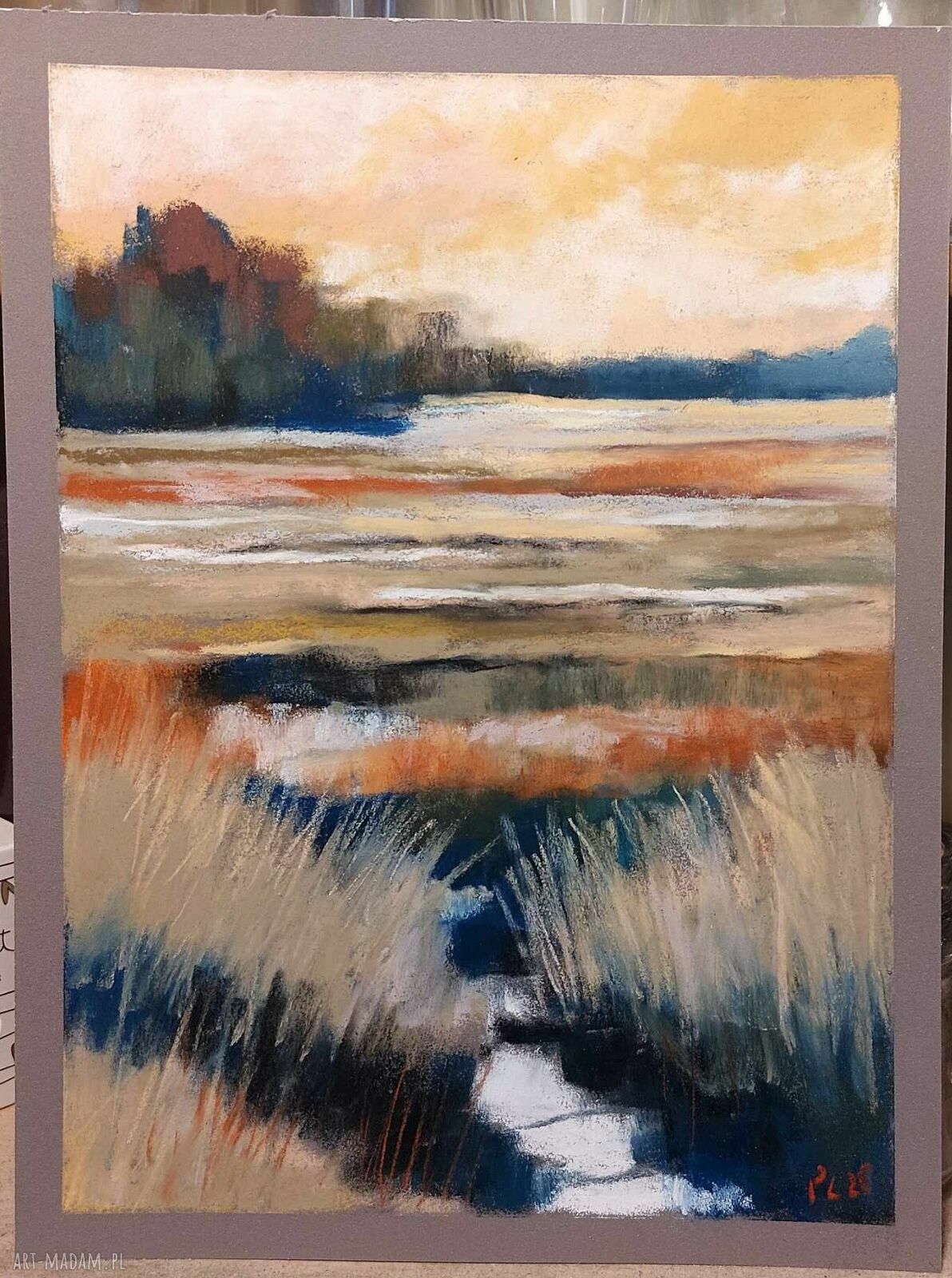 Pejzaż - rysunek pastelami suchymi 24x18 cm (Paulina Lebida)