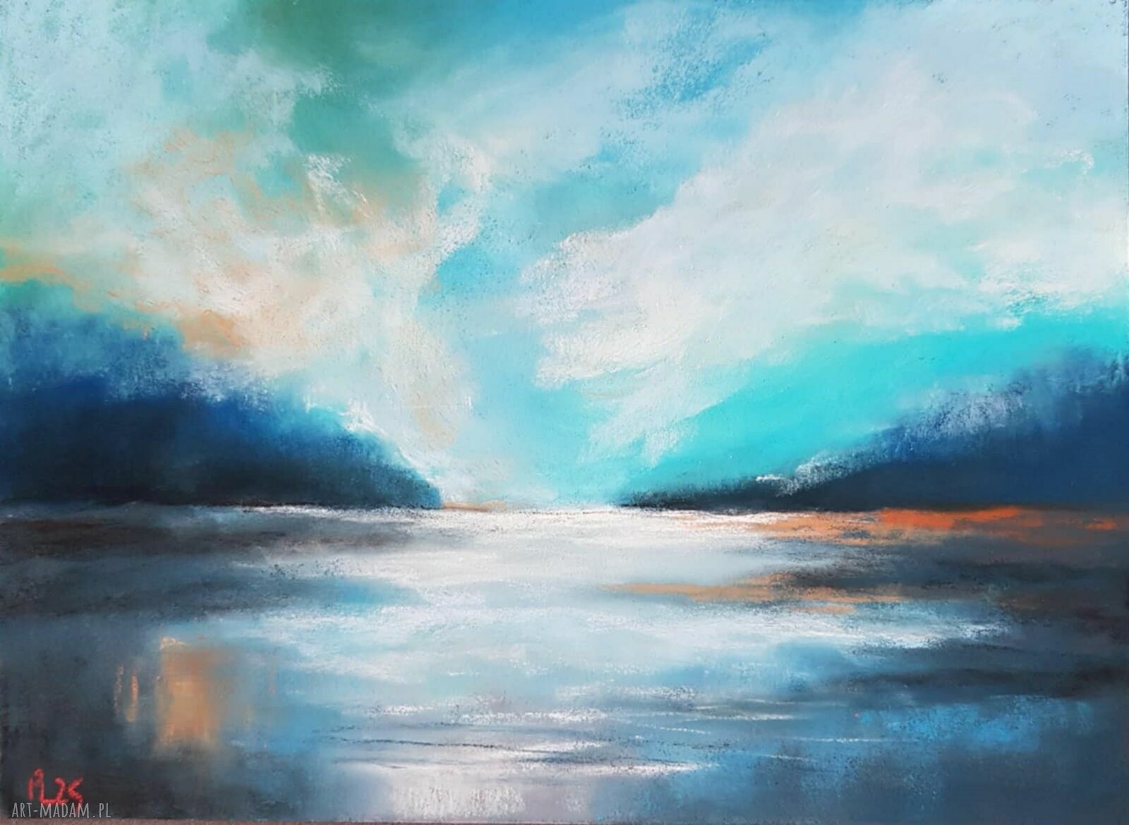 Pejzaż w pastelach suchych 18 x 24 cm