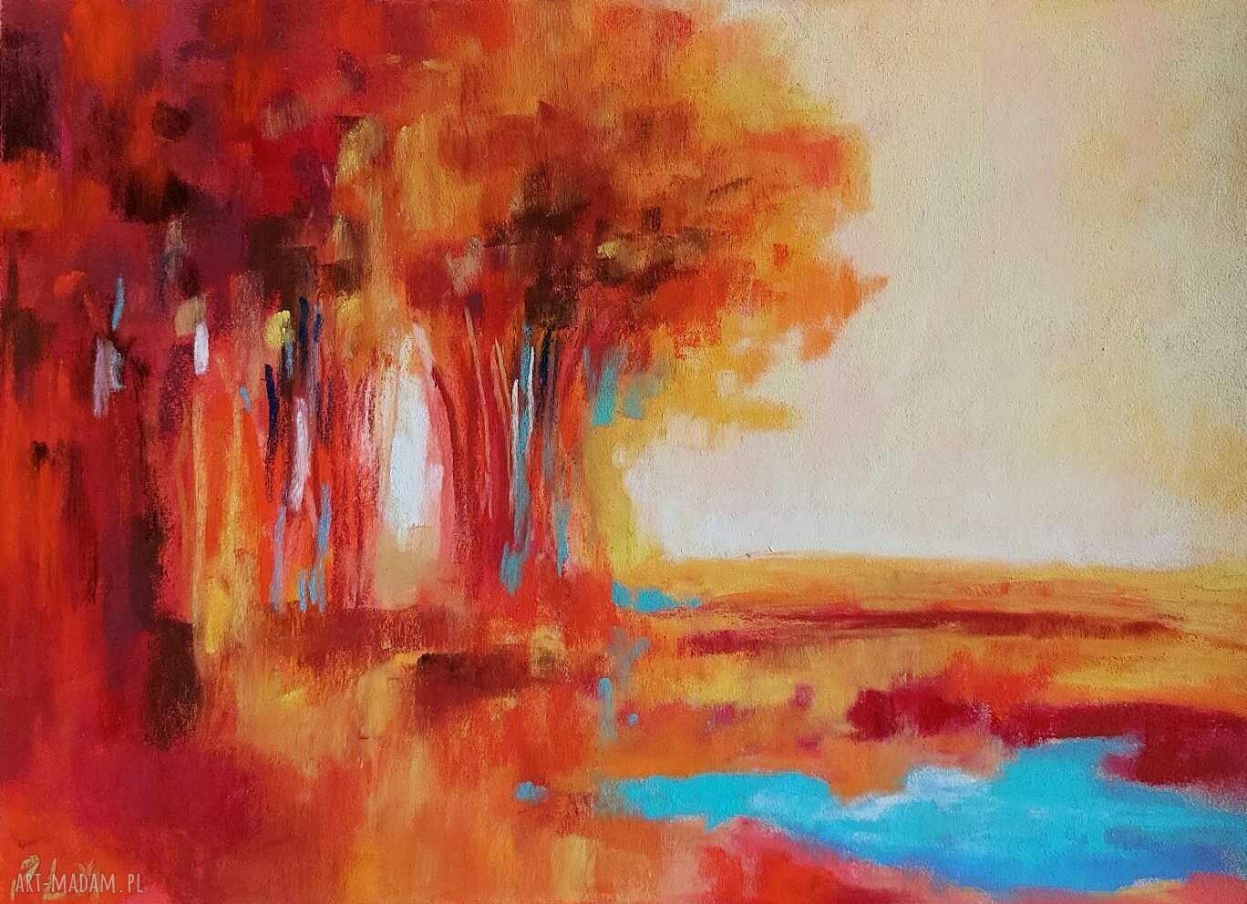 Pejzaż w pastelach suchych - format 18x24 cm
