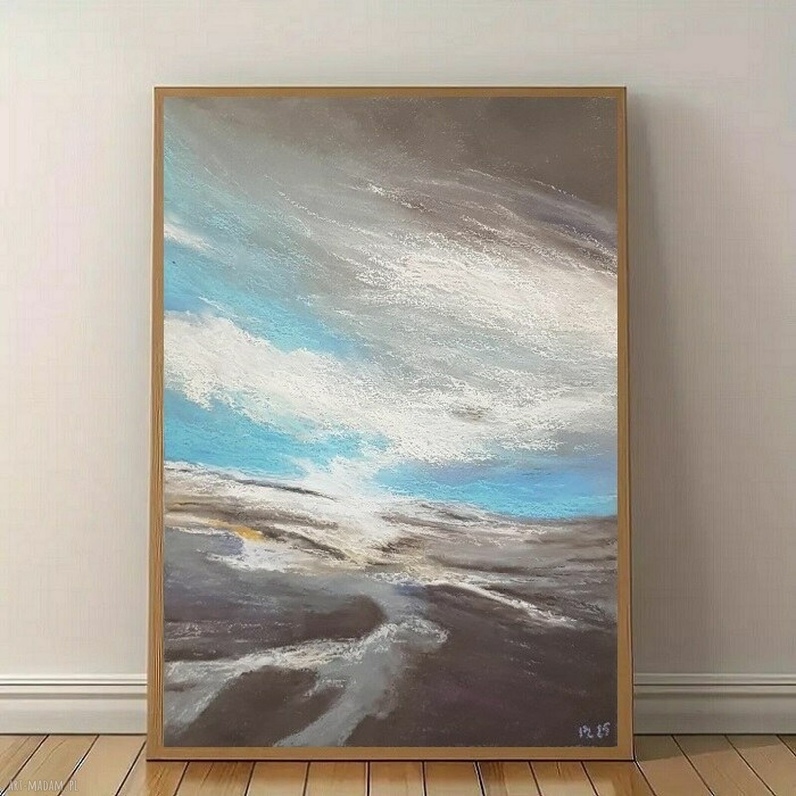 Pejzaż A4 w pastelach olejnych - rysunek Paulina Lebida