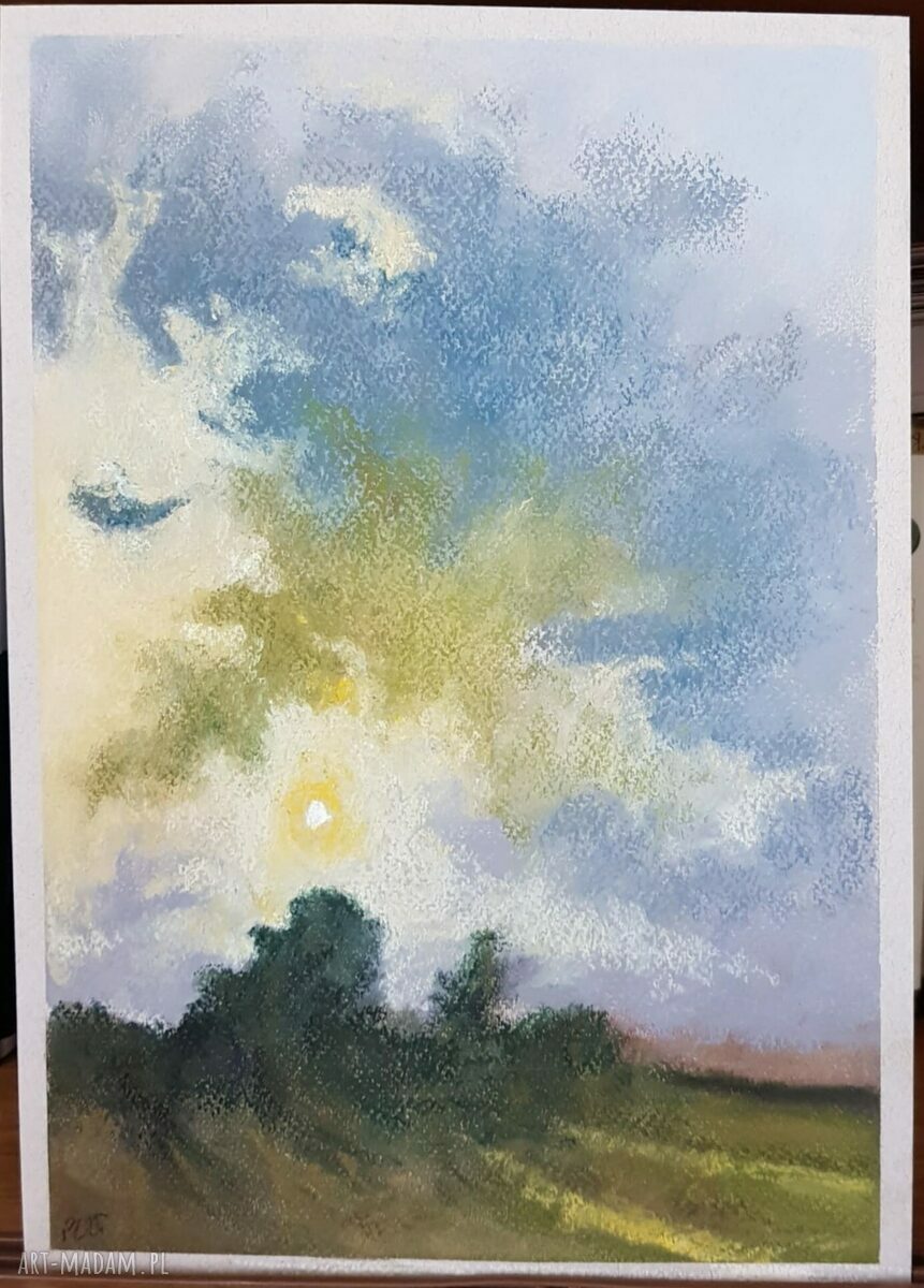 Pejzaż w pastelach suchych - format A4