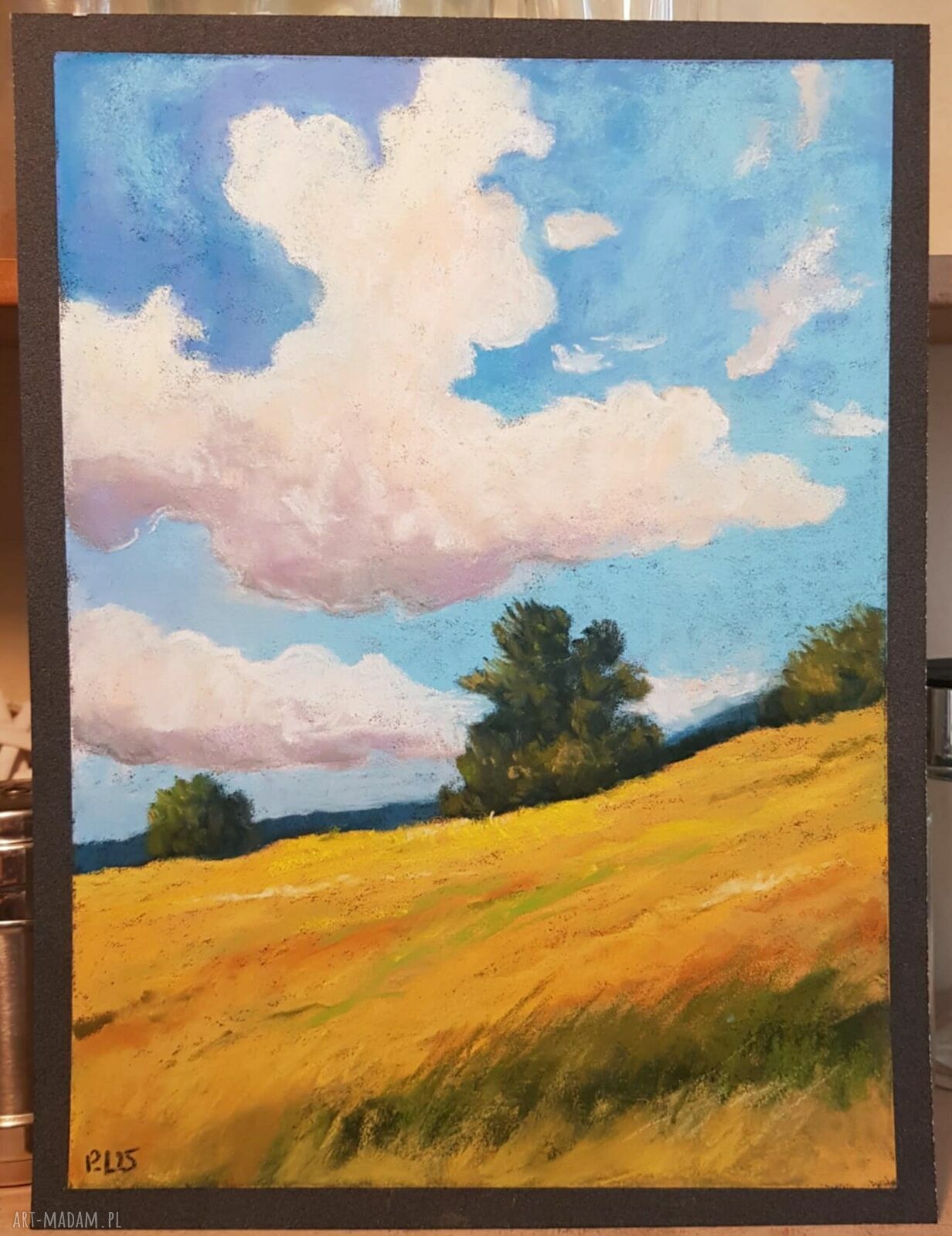 Pejzaż w pastelach suchych - format 24 x 18 cm