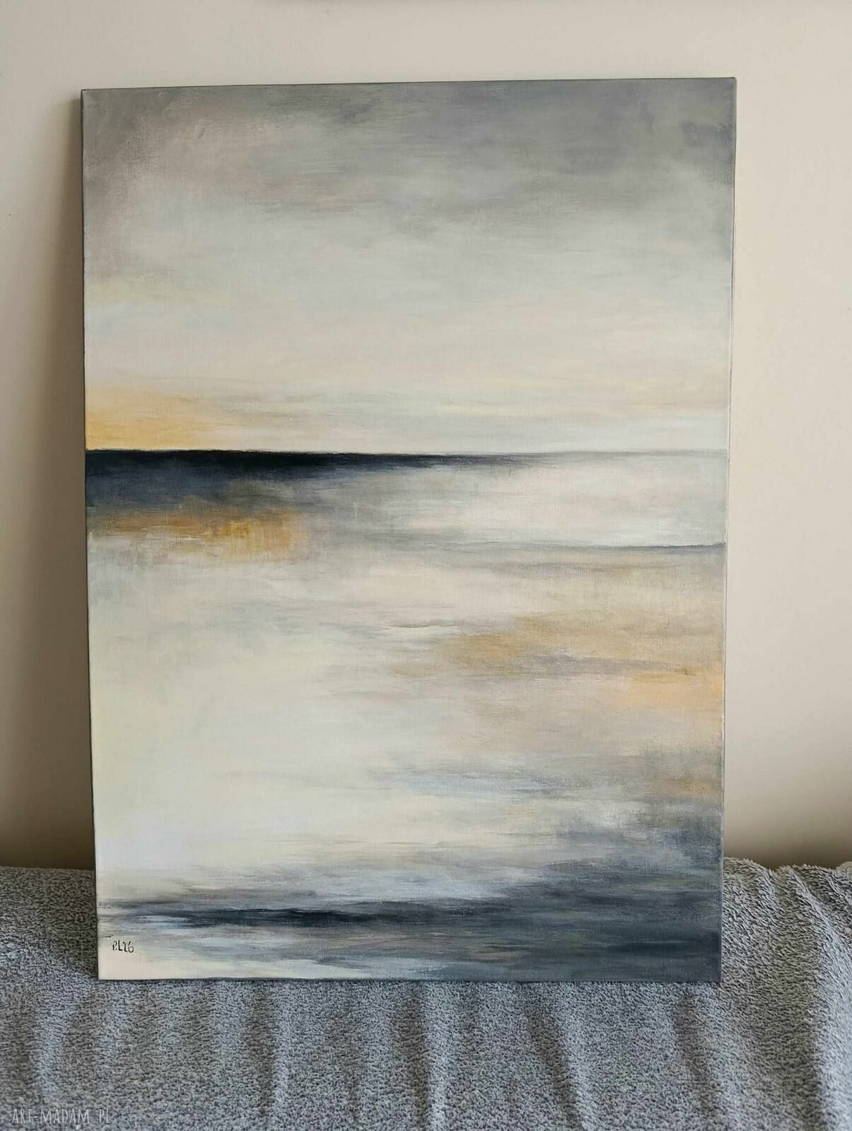 Pejzaż - ręcznie malowany obraz akrylowy na płótnie 70x50 cm