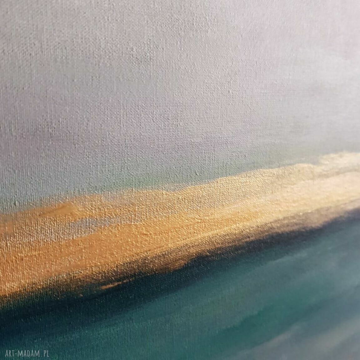 Pejzaż w zieleniach - obraz akrylowy formatu 60/60 cm