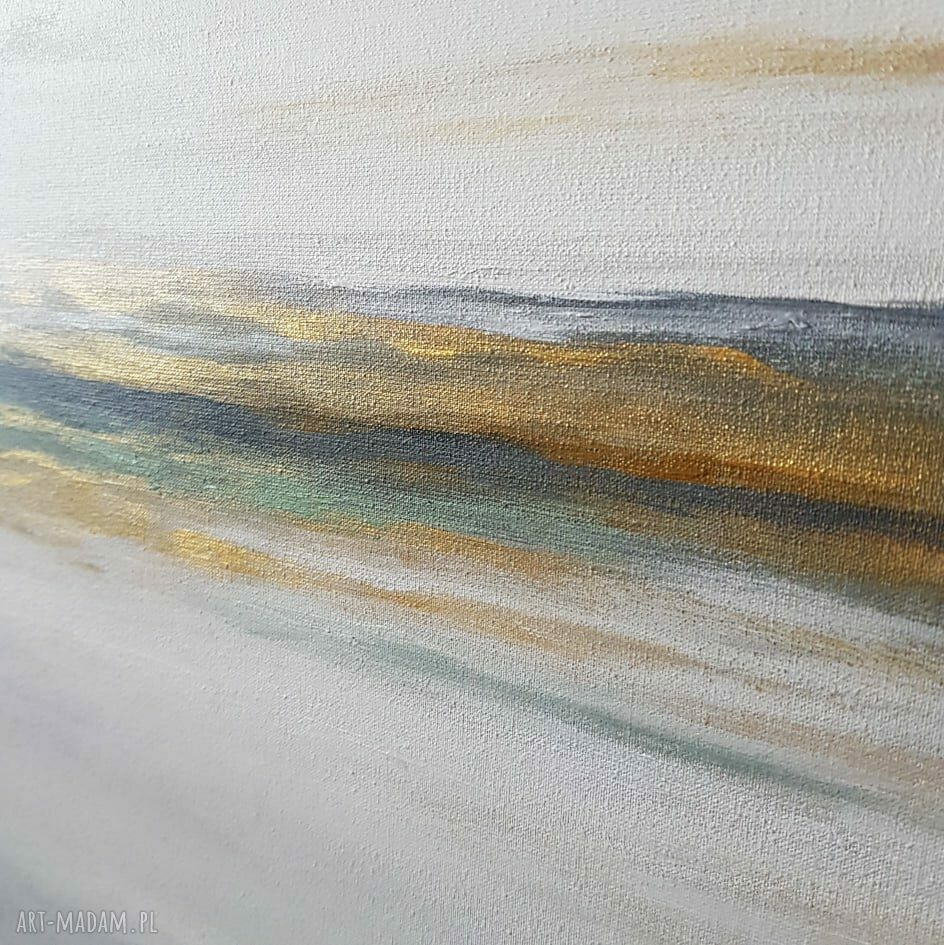 Pejzaż ze złotem - obraz akrylowy 60x80 cm, gotowy do powieszenia
