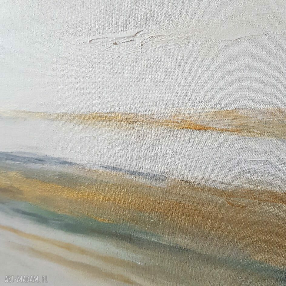 Pejzaż ze złotem - obraz akrylowy 60x80 cm, gotowy do powieszenia