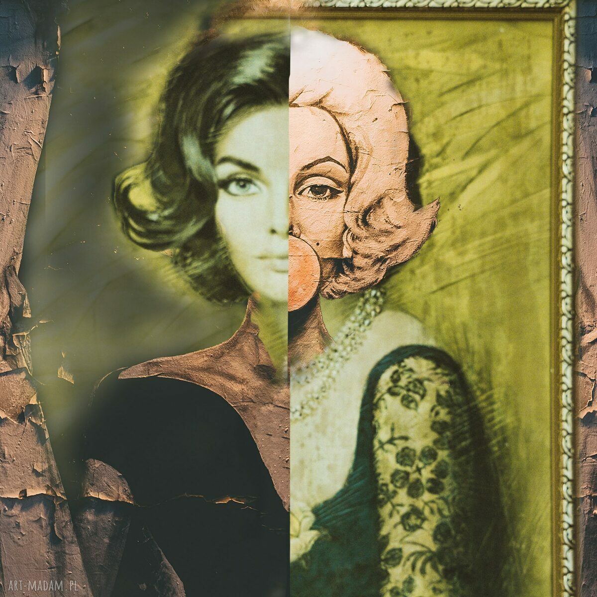 Grafika Perfect Nicole - surrealistyczny portret kobiecy 50x70 cm