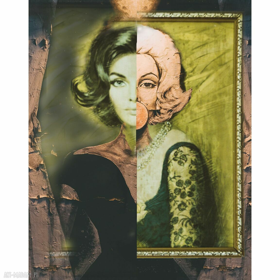 Grafika Perfect Nicole - surrealistyczny portret kobiecy 50x70 cm