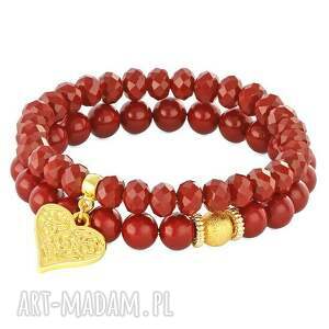 simply charm - red & gold duo