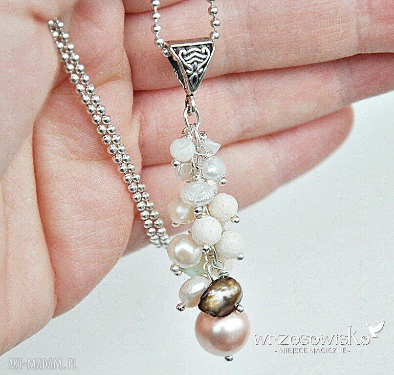 Perłowe grona handmade