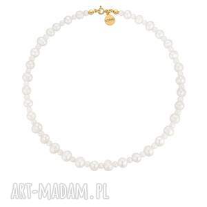 złoty naszyjnik z pereł naturalnych sotho - perłowy, perełki