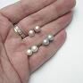 trendy kolczyki alloys collection /pearls / siwy/