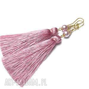 boho-antique pink vol 3 -kolczyki