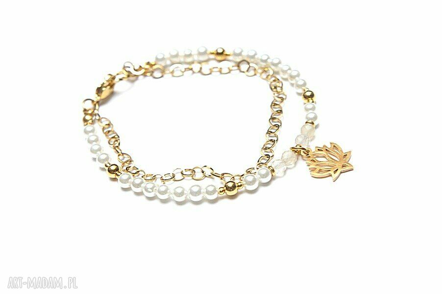 Pearls /white/ vol. 9 bransoletka ręcznie robione