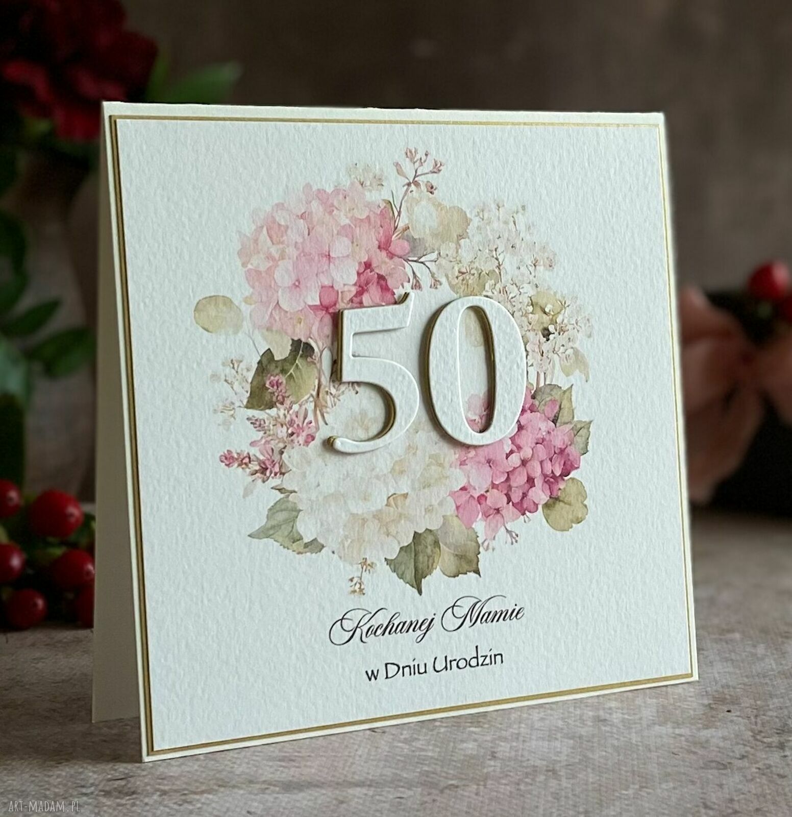 Personalizowana kartka na 50 urodziny - BH 75a