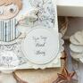 unikalne scrapbooking kartki narodziny personalizowana kartka z aniołkiem