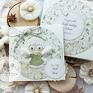 kartka urodzinowa scrapbooking kartki zielone personalizowana pamiątka narodzin