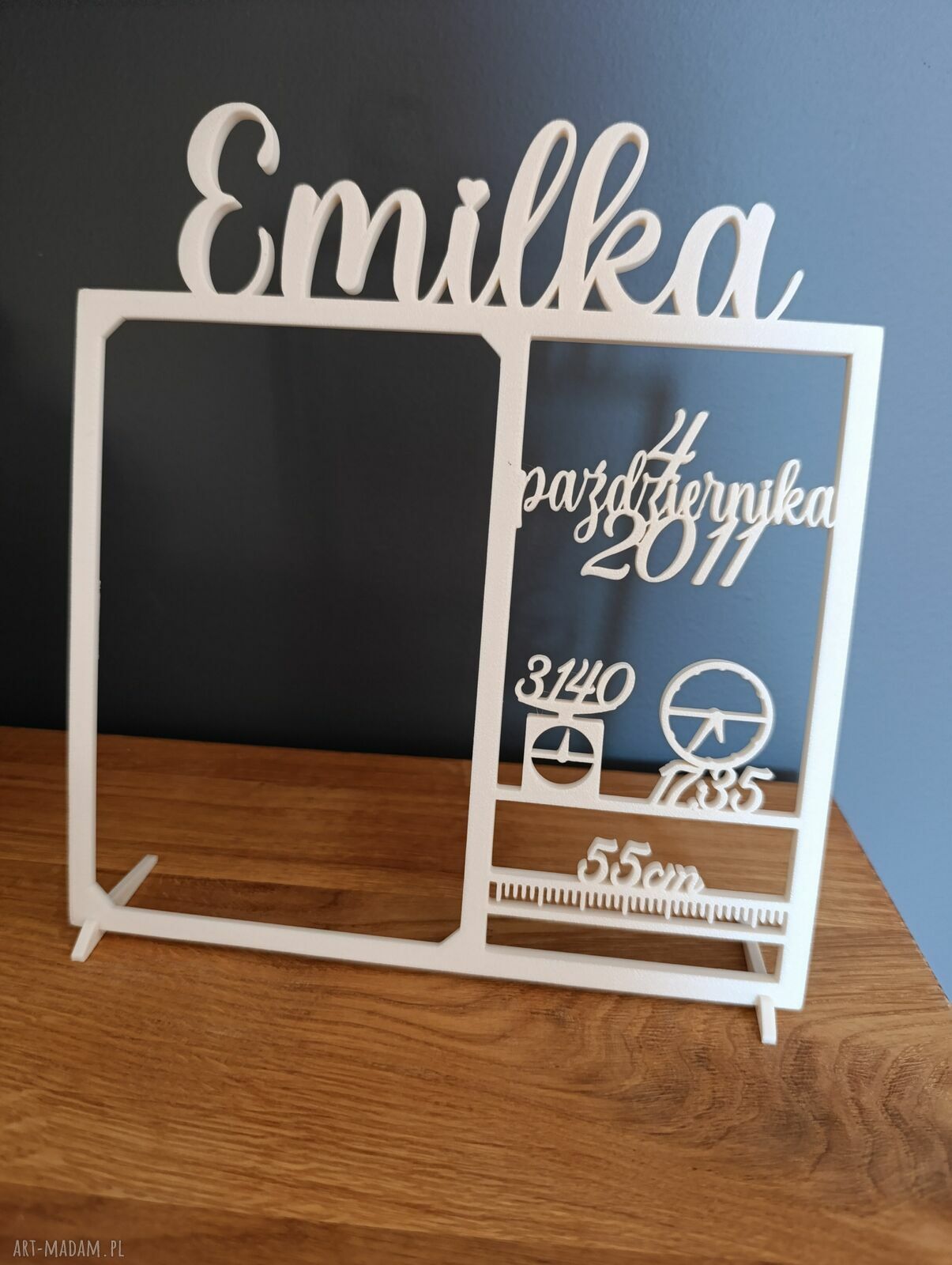 Personalizowana ramka na zdjęcia Narodziny dziecka - pamiątka na lata