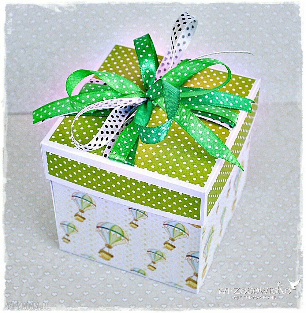 Personalizowany box na chrzest Hand Made